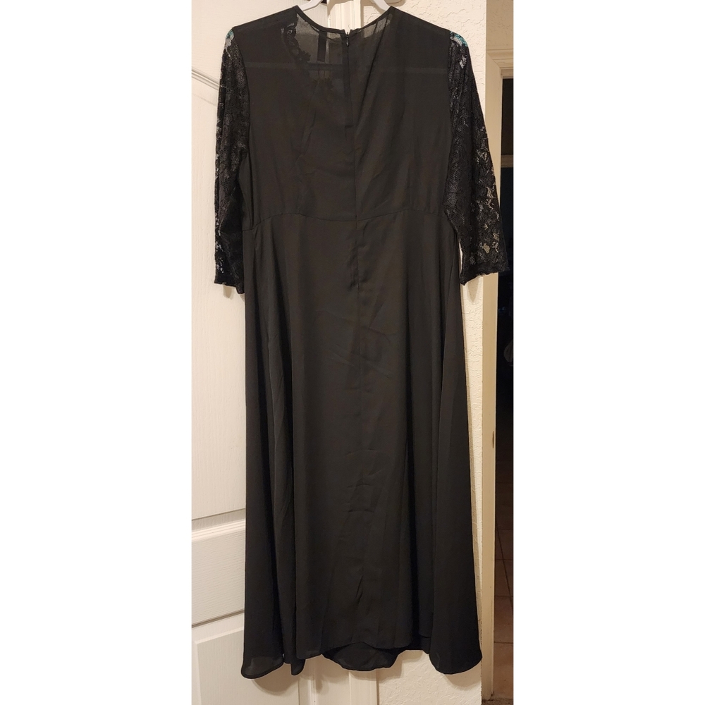 New JustFashionNow Midi Length Dress Formal Black Size XL - Picture 2 of 7
